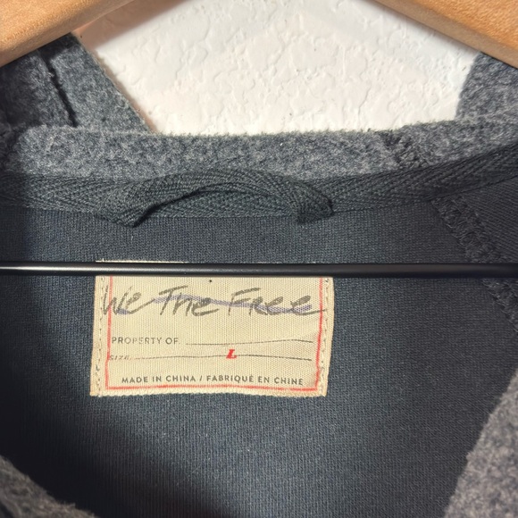 FREE PEOPLE SADIE KNIT SURPLUS GREY WOMEN PULLOVER SIZE LARGE - Picture 6 of 7